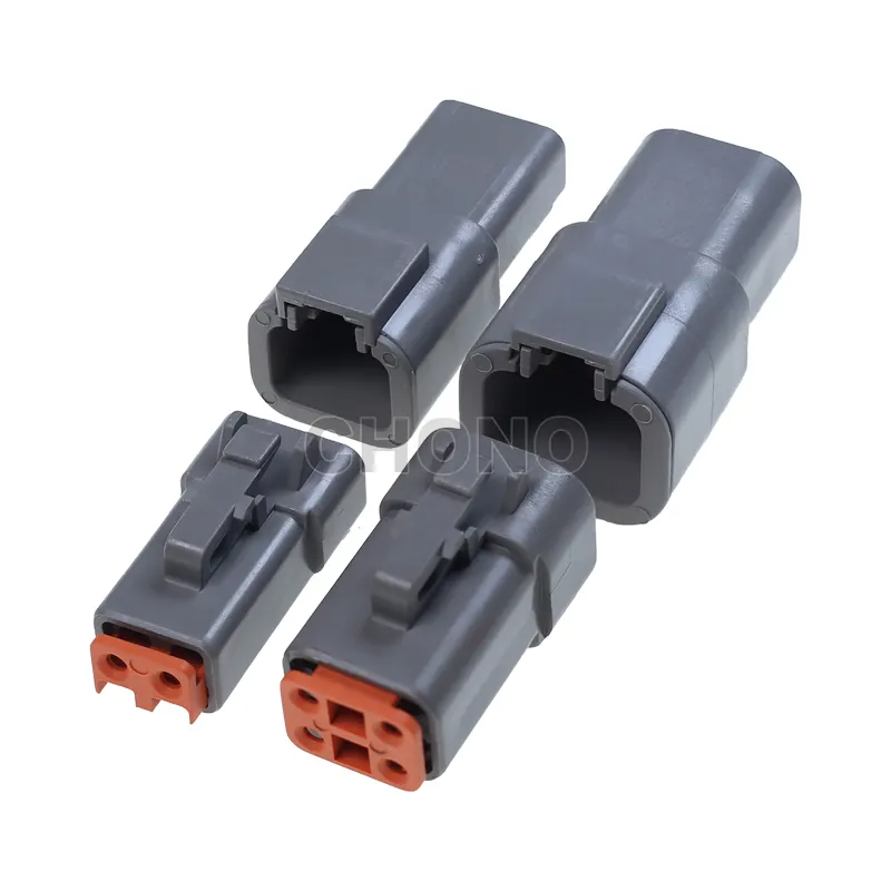 Conector automotivo Deutsch DTP Fêmea DTP06-4S macho 2.5mm com 4 vias durável por atacado com contatos