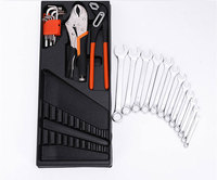 Kit d'outils de réparation automobile OEM 85 pièces, boîte métallique à 3 couches, clé à douille portable, vente chaude
