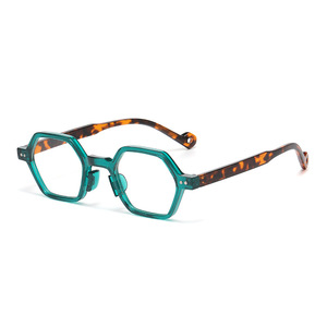 Octagonal Plastic Eyeglasses Frame 2095 Blue Light Protection Full-Frame Unisex Anti Blue Light Blocking - Product Image 3