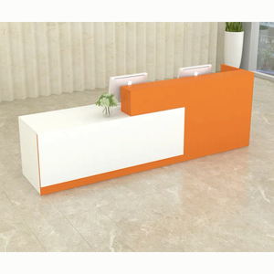 <span class=keywords><strong>Comptoir</strong></span> de réception pour immeuble de bureaux Table de caissier pour salon de <span class=keywords><strong>marché</strong></span> Bureau de réception blanc - Product Image 4