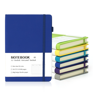 Chất lượng cao Máy tính xách tay biểu tượng tùy chỉnh A5 chấm Tạp Chí máy tính xách tay da bìa cứng khuyến mại máy tính xách tay với logo dập nổi - Product Image 2