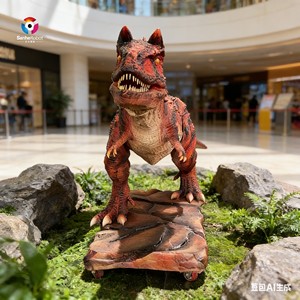 Dinosaurio Carnotaurus Mecánico <span class=keywords><strong>de</strong></span> Fábrica, <span class=keywords><strong>Jurassic</strong></span> <span class=keywords><strong>World</strong></span>, Parques <span class=keywords><strong>de</strong></span> Atracciones, Dinosaurio <span class=keywords><strong>de</strong></span> Tamaño Real, Comprar Modelo <span class=keywords><strong>de</strong></span> Dinosaurio Animatrónico para Exhibición en Parques - Product Image 2