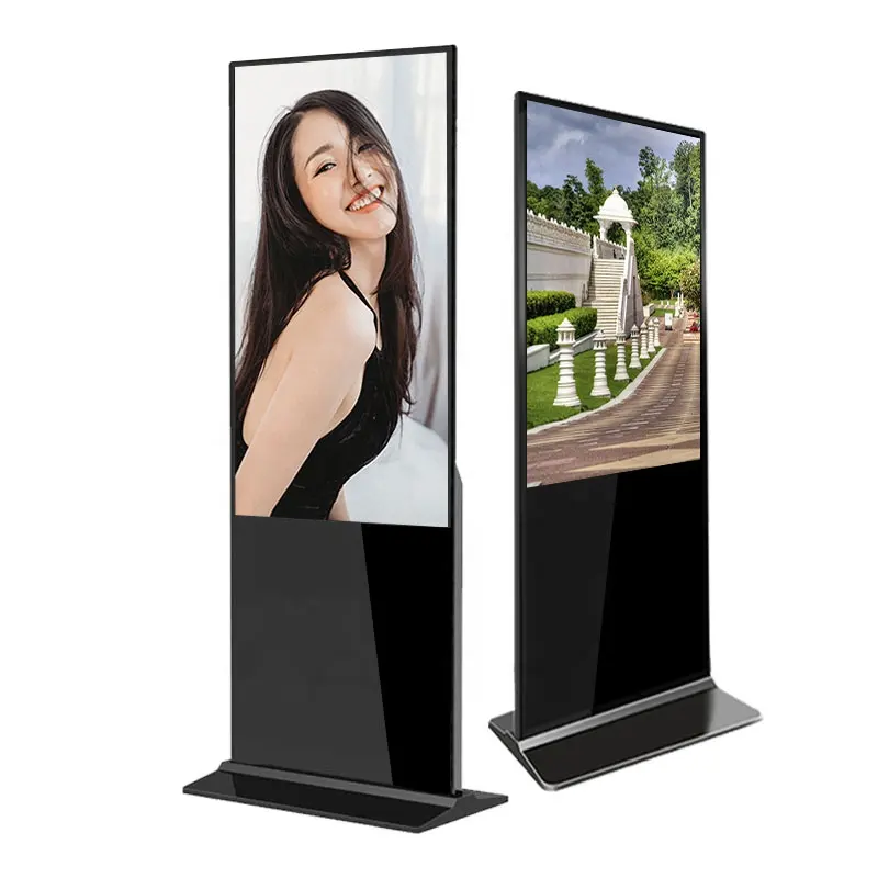 Benutzerdefinierte android werbung video touchscreen display stand schönheit kiosk freistehende info infrarot kiosk