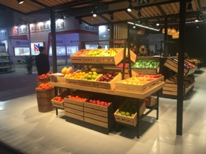 2021 recién llegados tienda de supermercado estante de frutas estante de exhibición de diseño de soporte de verduras - Product Image 4