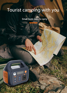 แผงโซลาร์เซลล์แบบพกพา 220V 300WH แบตเตอรี่ลิเธียมไอออนแบบชาร์จได้ สำหรับจ่ายไฟฉุกเฉินกลางแจ้ง - Product Image 4