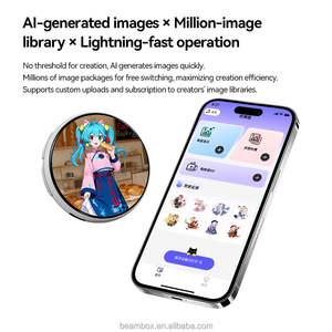 Suitable AI Gift Beambox 1.8inch HD 360x360 283PPI 500mAh Touchscreen <b>Smart</b> Dynamic <b>Electronic</b> Badge 16MB Storage 8-16h Battery - Product Image 3