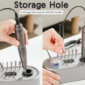 Máquina de Manicura de Escritorio de 40000 RPM con Pantalla LCD, Herramientas para Uñas, Lima Eléctrica Profesional para Manicura y Pedicura - Product Image 2