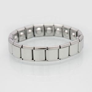 Pulsera de Eslabones Grandes Ajustable de Acero Inoxidable de 13 mm, Modular, Magnética, Plateada, Estilo Italiano, para Hombre - Product Image 6