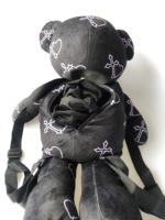 Sac à dos en peluche pour enfants avec logo personnalisé de haute qualité, sac en peluche pour enfants, sac en peluche 3D avec impression d'ours en peluche, sac à dos pour bébé