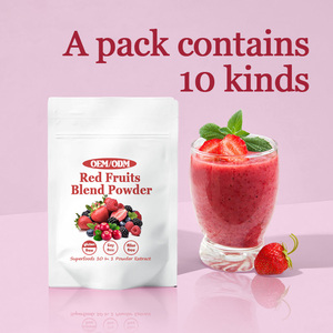 OEM hữu cơ siêu thực phẩm bột siêu hỗn hợp <span class=keywords><strong>Berry</strong></span> đỏ pha trộn bột trái cây màu đỏ hỗn hợp bột nước trái cây - Product Image 2