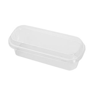 Boîtes d'emballage alimentaire rectangulaires jetables en plastique PET transparent en gros d'usine, boîtes en plastique pour la cuisson, boîte à dessert avec couvercle - Product Image 2