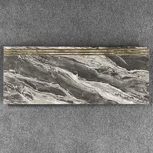 Baldosas de Porcelana Esmaltada para <span class=keywords><strong>Piso</strong></span>, Estilo Mármol, Gris Dorado, Antideslizantes, de Lujo para Interiores, Resistentes al Agua, 470x1200mm - Product Image 3