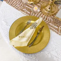 Batı tarzı cam yastık plaka altın kaplama plakası ray plaka düğün ziyafet dekorasyon