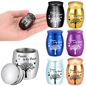 Umico personalisasi aluminium Aloi Modern Multi Warna keselamatan hewan peliharaan guci kremasi anjing kucing abu kenang-kenangan kotak Memorial - Product Image 4
