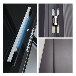 Custom porta principale Pivot esterno in acciaio inox Nigeria porte d'<span class=keywords><strong>ingresso</strong></span> ad alta sicurezza per la casa - Product Image 4
