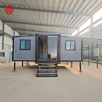 Maisons Conteneurs de 20 Pieds Petites Maisons sur Remorque Maisons Préfabriquées Modulaires avec 2 ou 3 Chambres