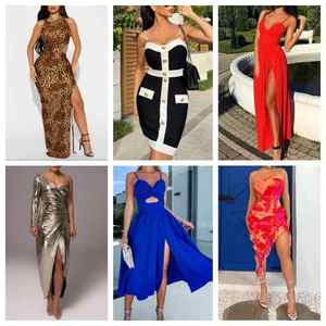 Liquidación de Fábrica 2026 Vestido Sexy Europeo y Americano, Vestido Ajustado a la Moda para Mujer, Envío Aleatorio al por Mayor - Product Image 1