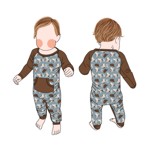 Pronto para Envio: Macacão Infantil de Bambu com Estampa Mística, Manga Longa, Zíper Bidirecional, Tricotado e Lavável - Product Image 3