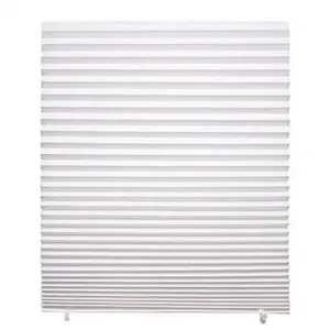 Hot-sale Blackout Shade Temporary White Pleated Paper Blinds Fabric CLASSIC Chinese New Year French Window Roller Shades