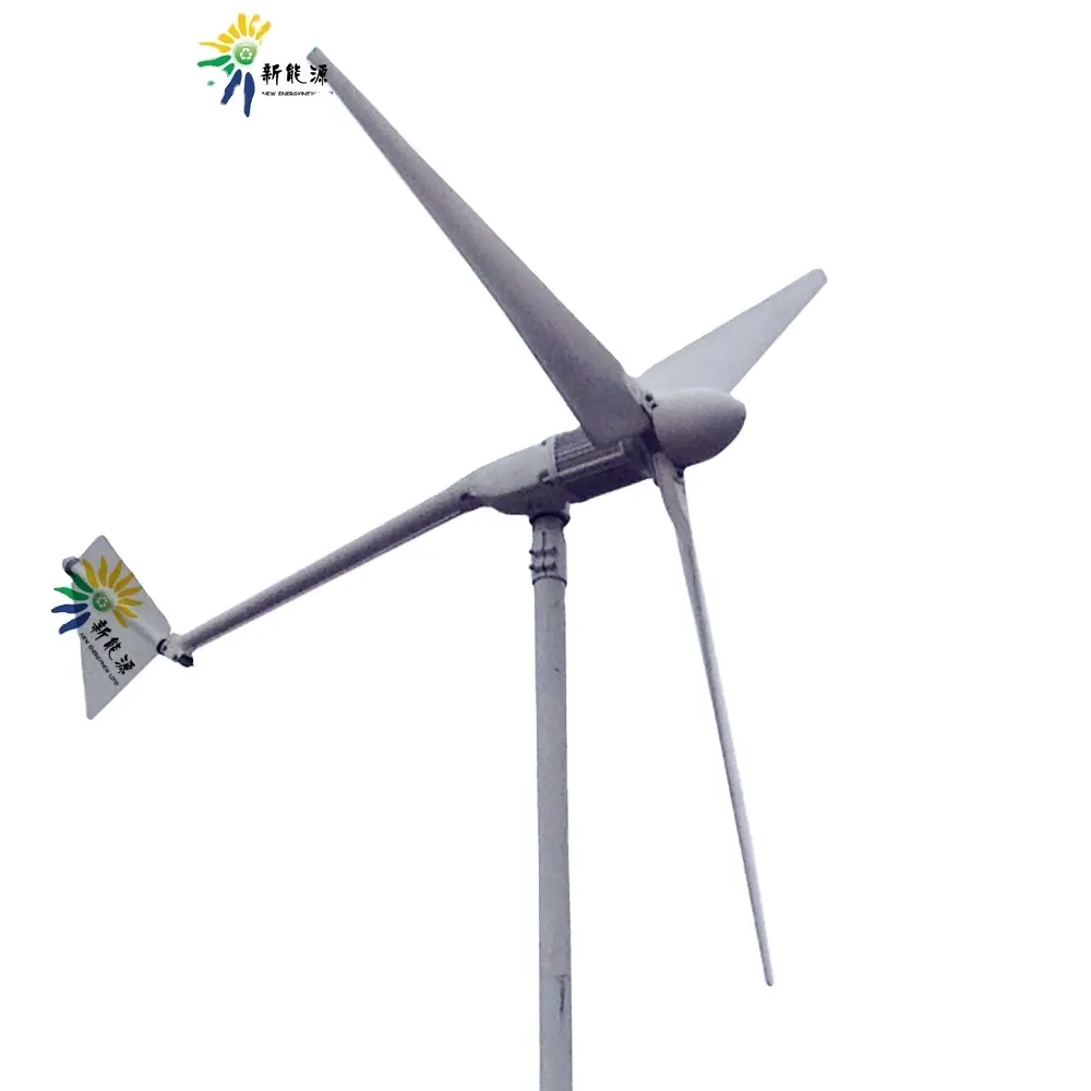HY turbin angin 3KW 3 fase AC, Generator magnet permanen 24v 48v 120v 240v 380v atau pabrik sesuai permintaan 4M FD4-3KW