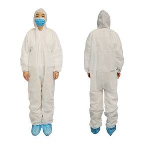 Combinaison de protection jetable antistatique et anti-poussière en PP non tissé de haute qualité 35 g/m² <span class=keywords><strong>pour</strong></span> <span class=keywords><strong>peintre</strong></span>, construction et salle blanche - Product Image 1