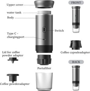 <span class=keywords><strong>Machine</strong></span> à espresso portable pour l'extérieur Chauffage électrique automatique pour la maison <span class=keywords><strong>Voiture</strong></span> <span class=keywords><strong>de</strong></span> camp Mini <span class=keywords><strong>machine</strong></span> à café - Product Image 4
