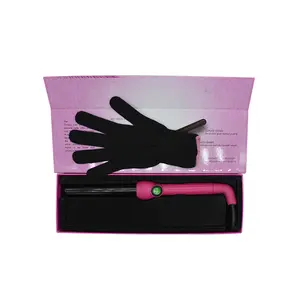 Kunden spezifisches Logo 25mm elektrisches <span class=keywords><strong>clipless</strong></span> Haar Lockens tab Zauberstab Keramik PTC Heizung LED Temperatur anzeige Hot Tools Locken wickler Roller - Product Image 6