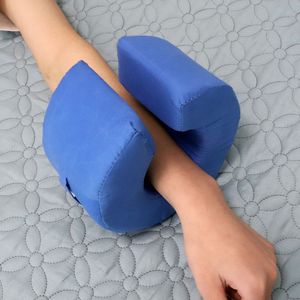Coussin de cheville et de pied en éponge de coton bleue pour patients alités et personnes âgées, soutien de massage pour la santé - Product Image 4