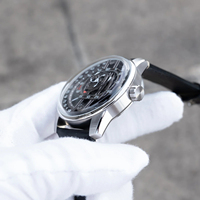 Fabricant de montres OEM avec logo personnalisé, mécaniques, haut de gamme, uniques, à rétrograder automatique, avec cadran en fibre de carbone