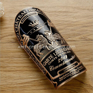 Phụ Kiện Đóng Gói Rượu Thủy Tinh Xịt Hình Vuông Mini Trong Suốt Có Thể Đổ Lại Cổ Điển Độc Đáo Thiết Kế Nhãn Rượu Vang Dạ Quang - Product Image 2