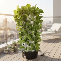Système d'agriculture hydroponique et aéroponique Seedafarm Pineapple Tart Tower, serre à haute rigidité avec garantie de 3 mois