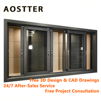 AOSTTER NFRC CE Prix avantageux Fabricant Fenêtres et portes coulissantes en aluminium PVC et fer