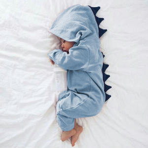 Nouveauté 2021 INS : Combinaison à capuche dinosaure pour bébé, modèles à succès, vêtements pour enfants, combinaison pour enfants, commerce extérieur - Product Image 5