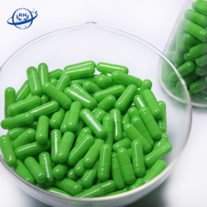 Giá thấp bán buôn cứng rỗng màu xanh lá cây vỏ viên nang gelatin Màu viên nang - Product Image 2
