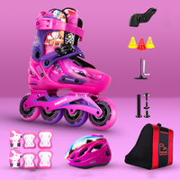 Nouveau produit de patins à roues alignées en PP à coque dure de haute qualité pour enfants Offre Spéciale pas de chaussures de patins à roues alignées clignotantes