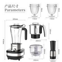 HAPPY PARTNER 6 en 1 multi-fonction cellule mur briser robot culinaire mélangeur cuisine ménage