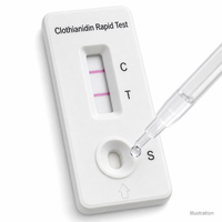 Clothianidin Residue Rapid Test Cassette (strip binnenin) Colloïdaal goud immunochromatografiekit voor fruit, groenten en gember