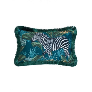 Decorative Animal Pattern Velvet <strong>Cushion</strong> <strong>Covers</strong> <strong>50x50cm</strong> With Tassels/ - Product Image 6