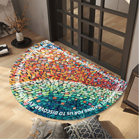 Tapis de porte pour la maison en PVC rembourré, lavable, ergonomique, confortable, imperméable, résistant à l'huile, antidérapant, facile à nettoyer