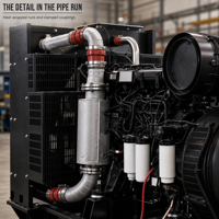 Groupe électrogène diesel à châssis ouvert pour alimentation de secours 400kW 500kVA 480V Moteur Weichai 490 Triphasé 50/60Hz Alternateur tout cuivre ATS