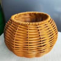 Pot de fleurs en rotin PP tressé à la main 2025, conteneur pour fleurs artificielles, panier décoratif pour plantes, pour la maison, la table, le jardin