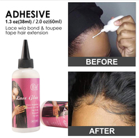 Colle pour Perruque en Dentelle Imperméable 5 oz, Marque Privée, Tenue Forte, Adhésif pour Lace Wig Résistant à l'Eau