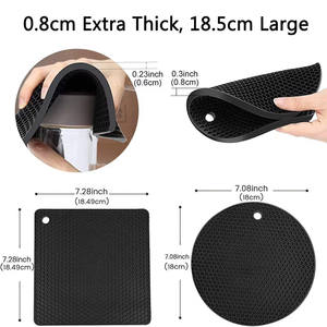 Sous-plats multifonctionnels antidérapants en silicone, tapis de table en silicone, dessous de plat résistants à la chaleur pour comptoir de cuisine - Product Image 4
