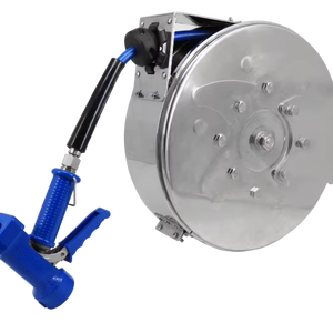 Carrete de Manguera Retráctil Automático de Acero Inoxidable 304 de Alta Presión de 13M para Riego y Grifos de Cocina - Product Image 1