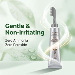 Jiaying Crema Colorante per <span class=keywords><strong>Capelli</strong></span> Professionale di Grado Premium Permanente <span class=keywords><strong>Senza</strong></span> <span class=keywords><strong>Ammoniaca</strong></span> a Base di Erbe Organiche e Cheratina Copre i <span class=keywords><strong>Capelli</strong></span> Grigi 160ml - Product Image 6