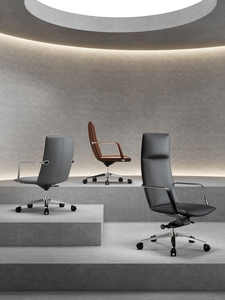<span class=keywords><strong>Poltrona</strong></span> Direzionale, Sedia da <span class=keywords><strong>Ufficio</strong></span> <span class=keywords><strong>Presidenziale</strong></span> di Alta Gamma, Ultra-Semplice, Reclinabile, Base a Cinque Razze, Scorrevole - Product Image 5
