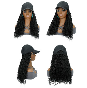 Perruque-<span class=keywords><strong>Chapeau</strong></span> Bouclé Profond Afro Tendance pour Femmes, Moelleuse et Douce, Excellente Qualité en Stock, <span class=keywords><strong>Prix</strong></span> de Gros d'Usine - Product Image 3