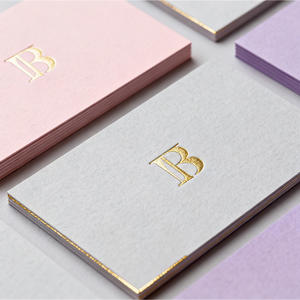 Cartes de visite et cartes postales personnalisées avec logo de marque, impression en relief, double face, couleur pleine, remerciements - Product Image 6