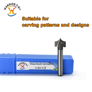 Chế biến gỗ sắc nét Miệng khắc dao CNC công cụ chiến binh <span class=keywords><strong>bit</strong></span> <span class=keywords><strong>bit</strong></span> Bộ định tuyến gỗ <span class=keywords><strong>bit</strong></span> 1/4 Shank <span class=keywords><strong>Carbide</strong></span> khắc <span class=keywords><strong>bit</strong></span> - Product Image 2