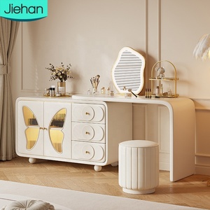 chinese dress ladies Ailene Dressing Table With Mirror In Walnut And White Wash –  Furnituremart.sg main image 1